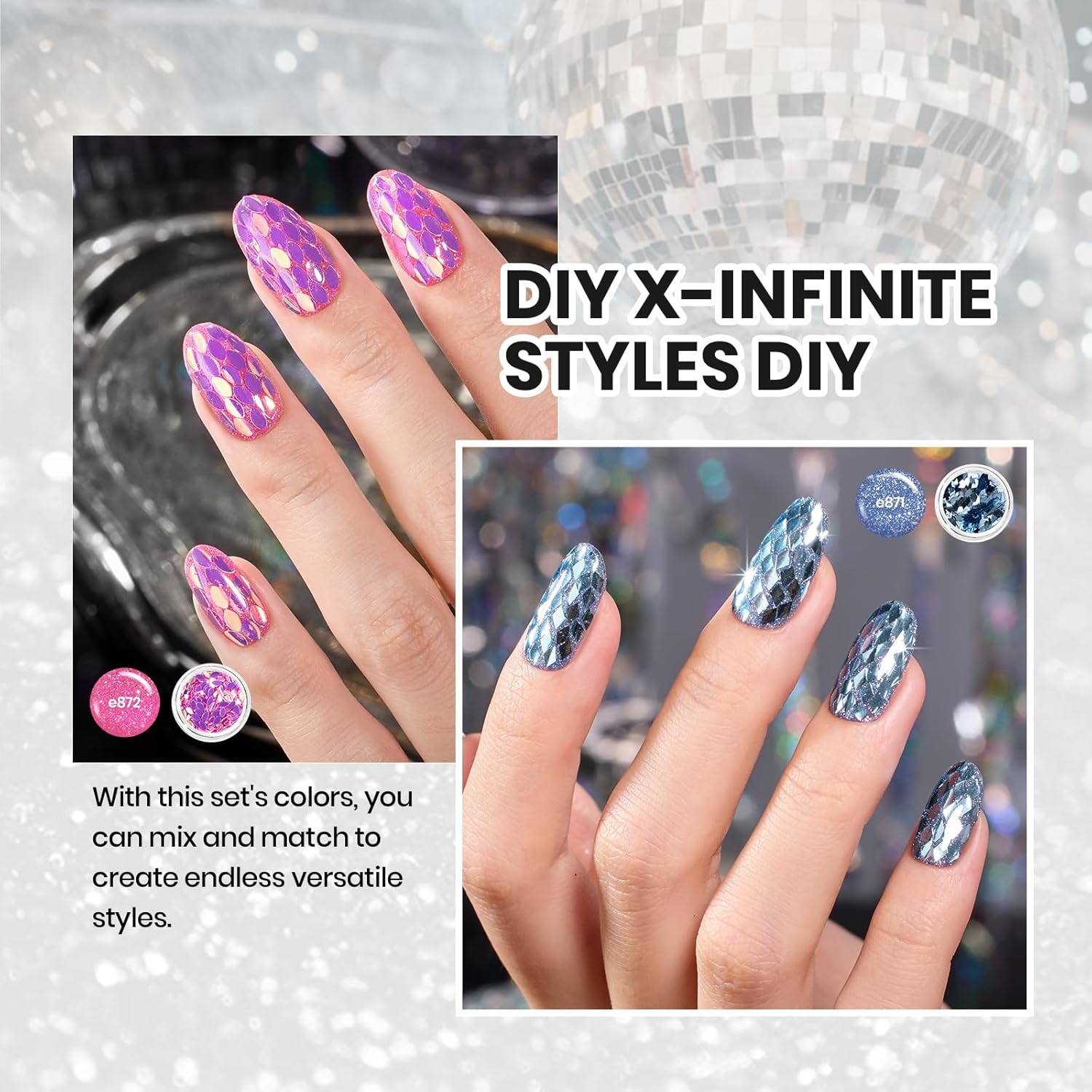 Beetles Christmas Gift Gel Nail Polish Set, Wedding Nail Lace Poem Beetles X DIY Nail Trend Kit with Bow Pearl Lace Transfer Stickers and Manicure Tools Gifts for Women