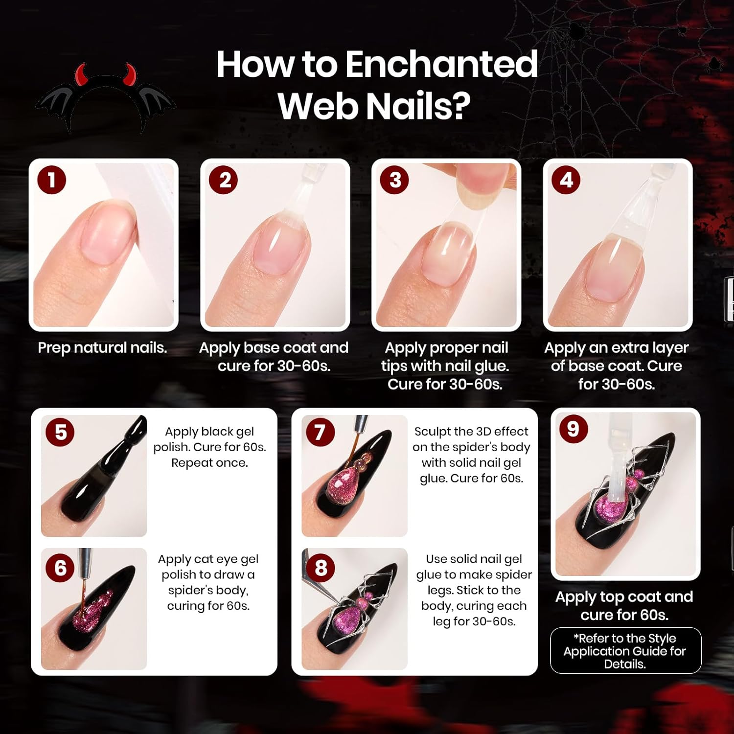 beetles Gel Nail Polish Valentine Gift Set-All in 1 Gel Polish Kit Beetles X DIY nail UV Gel Polish with Top Base Coat,Nail Glue,Nail Tips,Nail Charms-Special Elegant DIY Nail Kit for Women