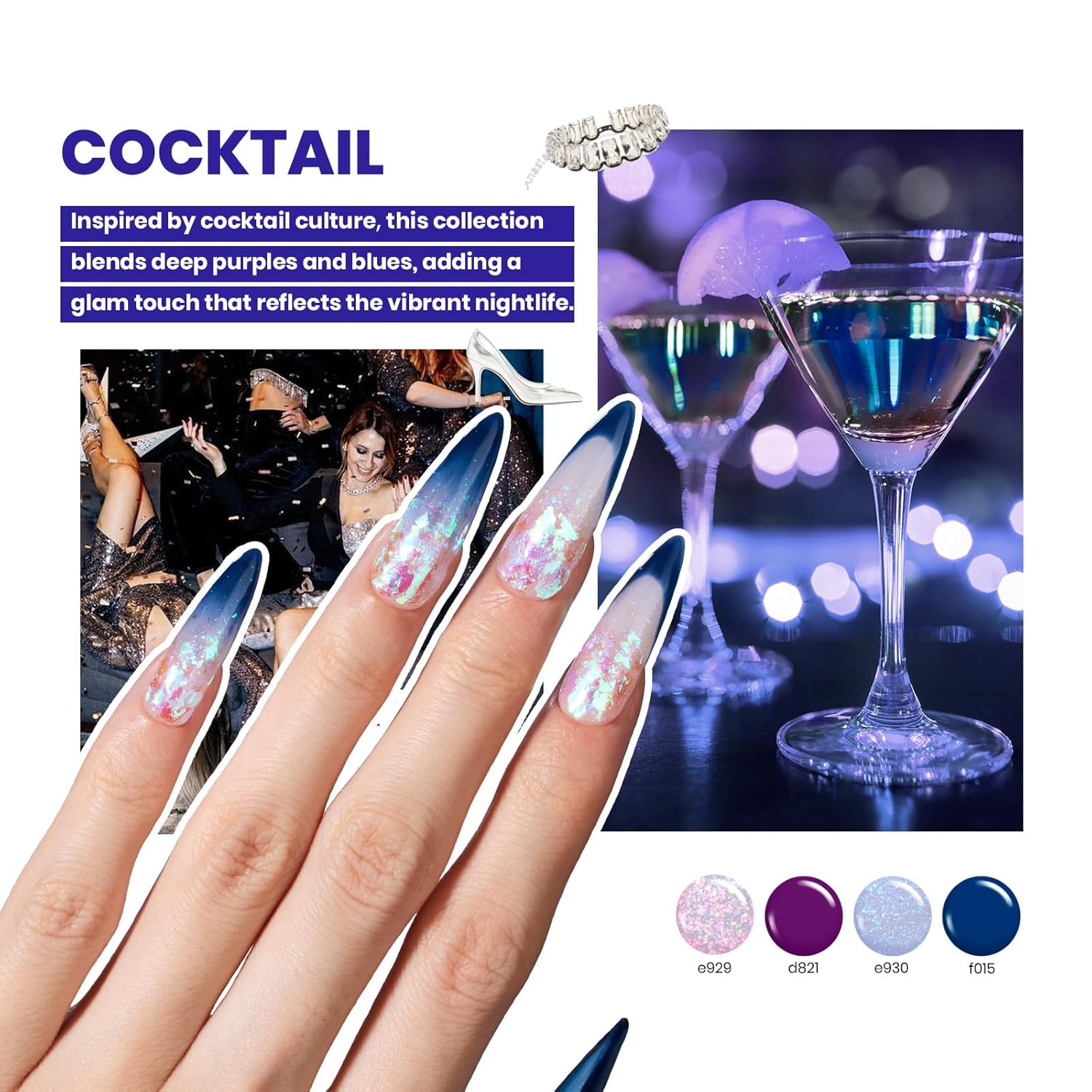 Beetles Christmas Gift Gel Nail Polish Set, Wedding Nail Lace Poem Beetles X DIY Nail Trend Kit with Bow Pearl Lace Transfer Stickers and Manicure Tools Gifts for Women