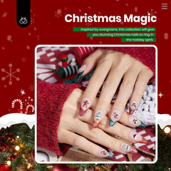 Beetles Gel Nail Polish Set Red Green Cat Eye Gel Polish and Gold Metallic Nail Art Gel Liner with Base&Top Coat Beetles X DIY Nail Stickers for Party Gift Women